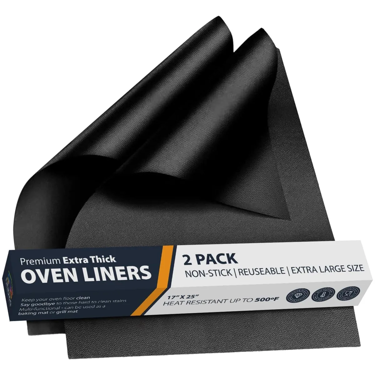  Healthy Living OL Grill Accessory 2 Pack 17x25 Black — product photo
