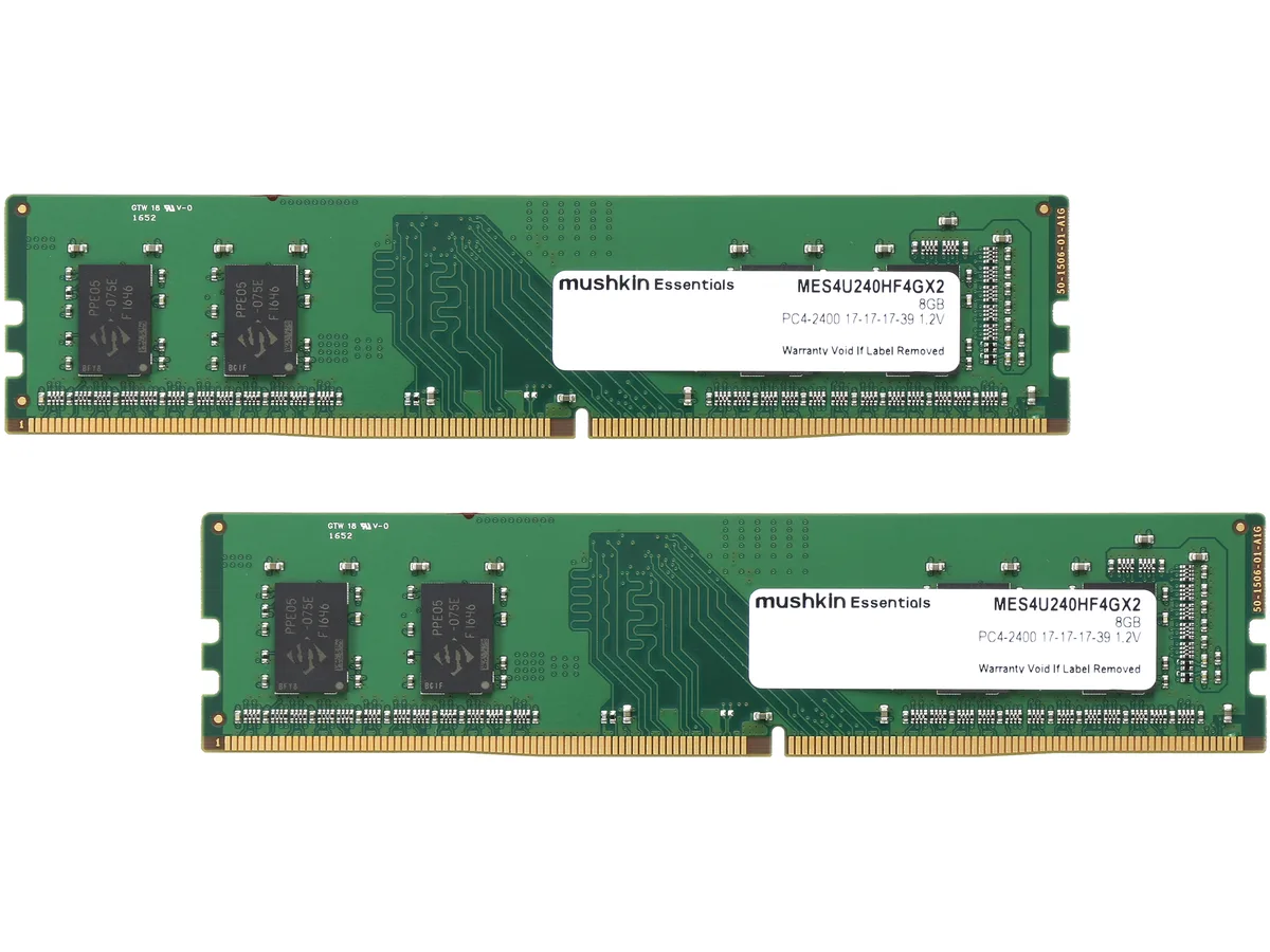 Mushkin Enhanced Mushkin Enhanced MES4U240HF4GX2 8GB (2 x 4GB) DDR4 2400 desktop RAM — product photo