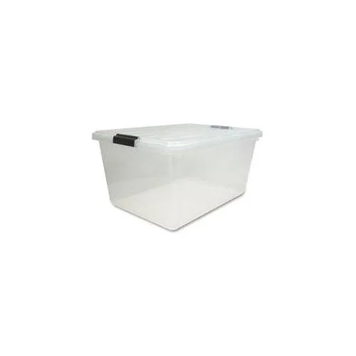 IRIS IRIS 100101 68 Quart Clear Storage Box with Lid 17.5x26.1x11.9in — product photo