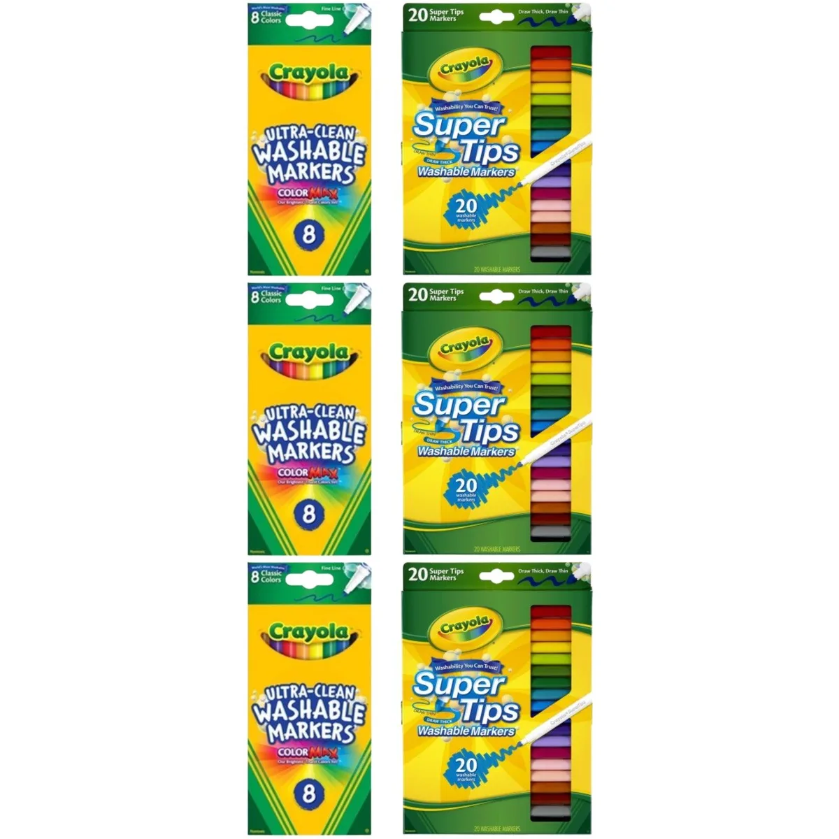 Crayola Crayola SP-53653620195646 illustration combo 24 Fine Line + 60 Super Tips — product photo