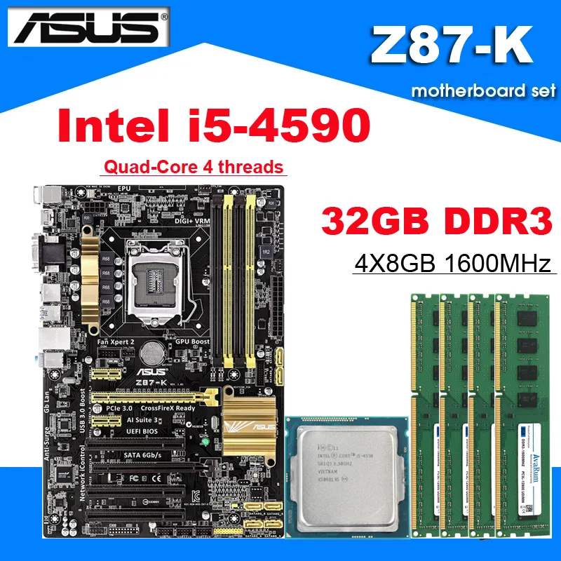 Avarum Avarum Embedded Solution ASUS Z87-K i5-4590 32GB DDR3L 1600MHz — product photo