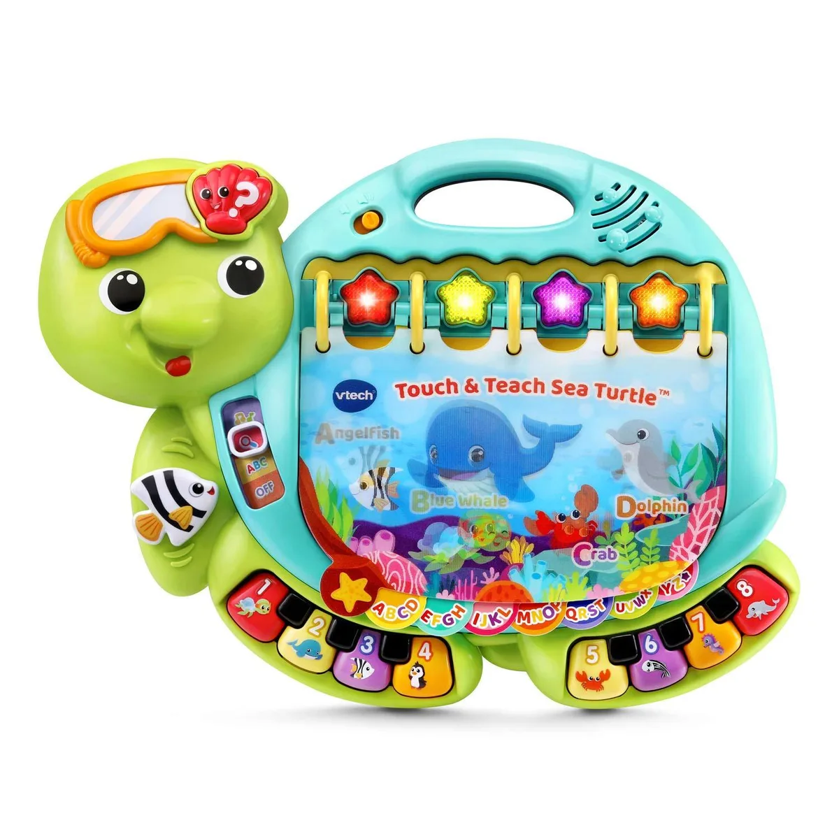 VTech Touch & Teach Sea Turtle Interactive Learning Book, Green — product photo