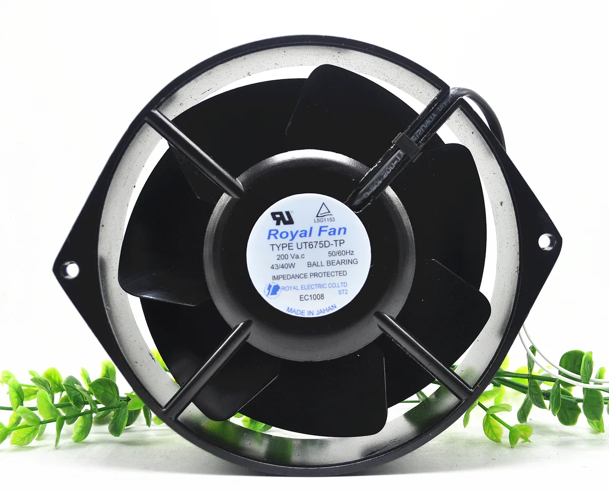 Fans Fans UT675D-TP 175mm 200V 43/40W high-temp case fan — product photo