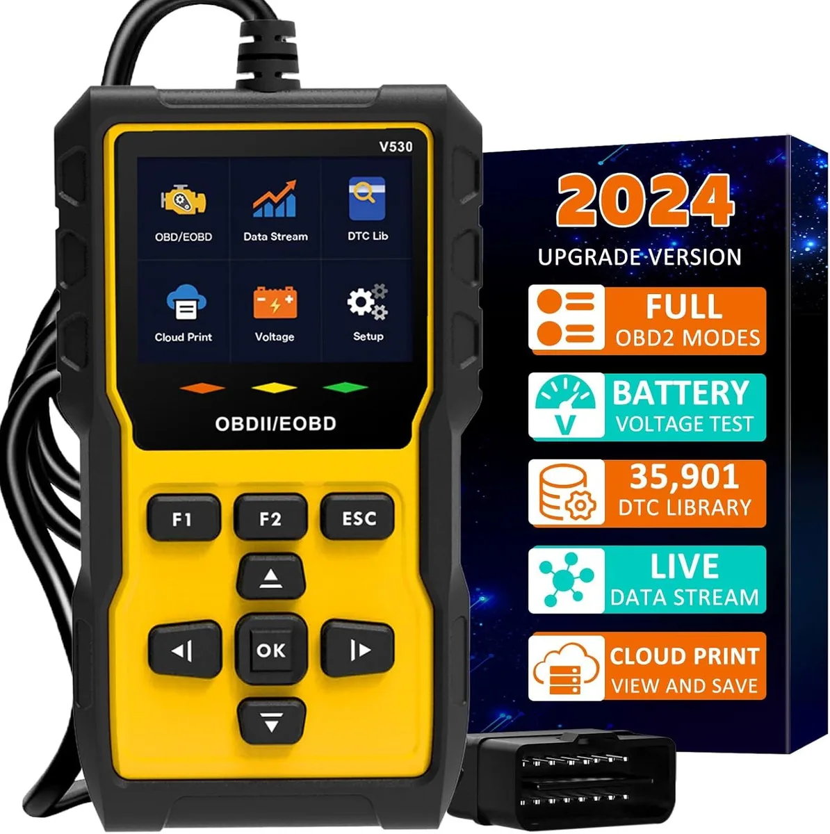 TAURKENAM TAURKENAM V530 OBD2 Scanner Diagnostic Tool car electronics accessory — product photo