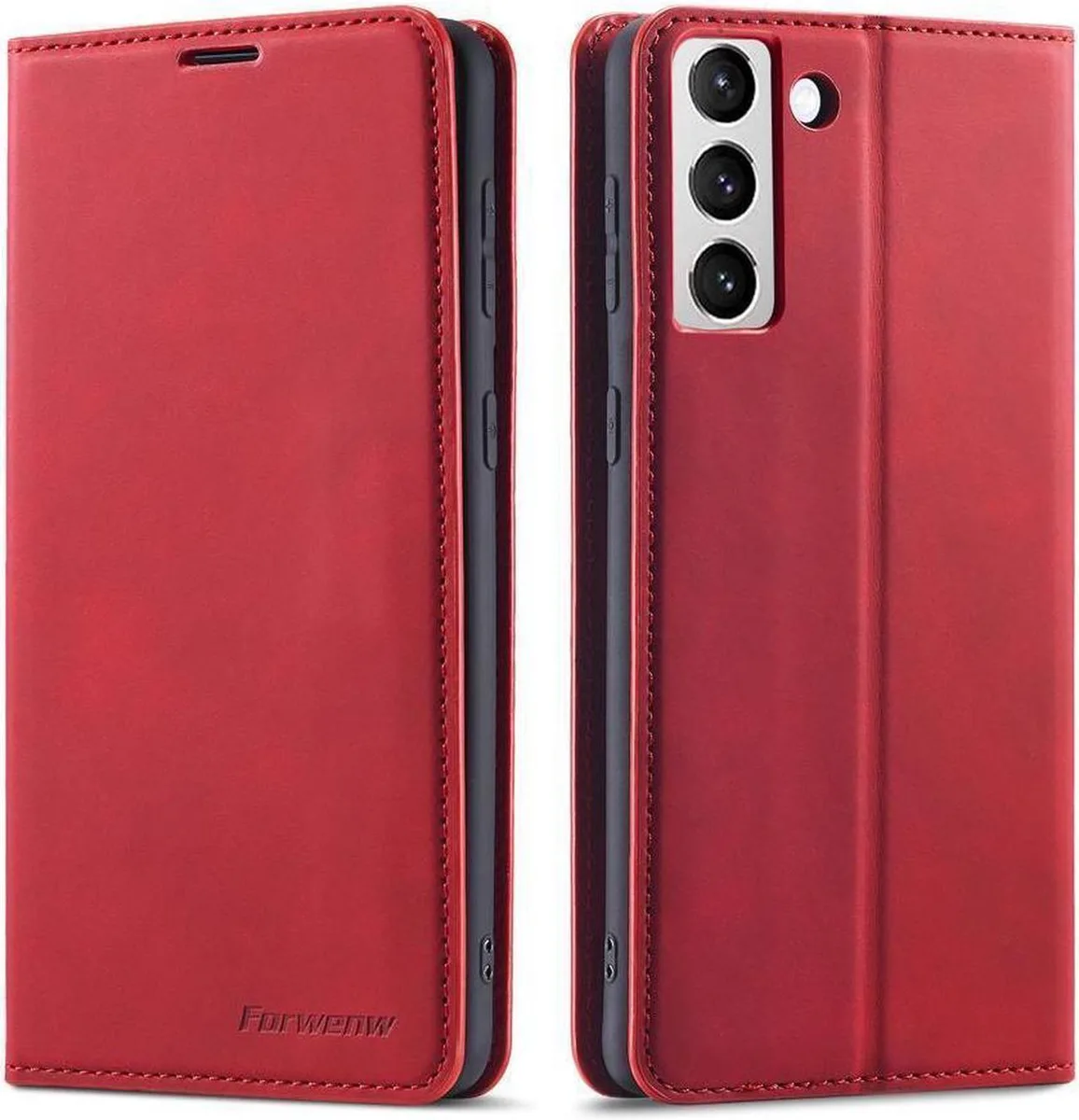 BONAEVER BONAEVER Wallet Case Samsung Galaxy S24 FE 6.7 Red — product photo