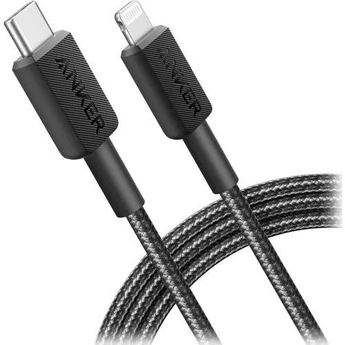 MCHOSE MCHOSE 322 USB-C to Lightning Cable Braided MFi Certified Black 6ft — product photo