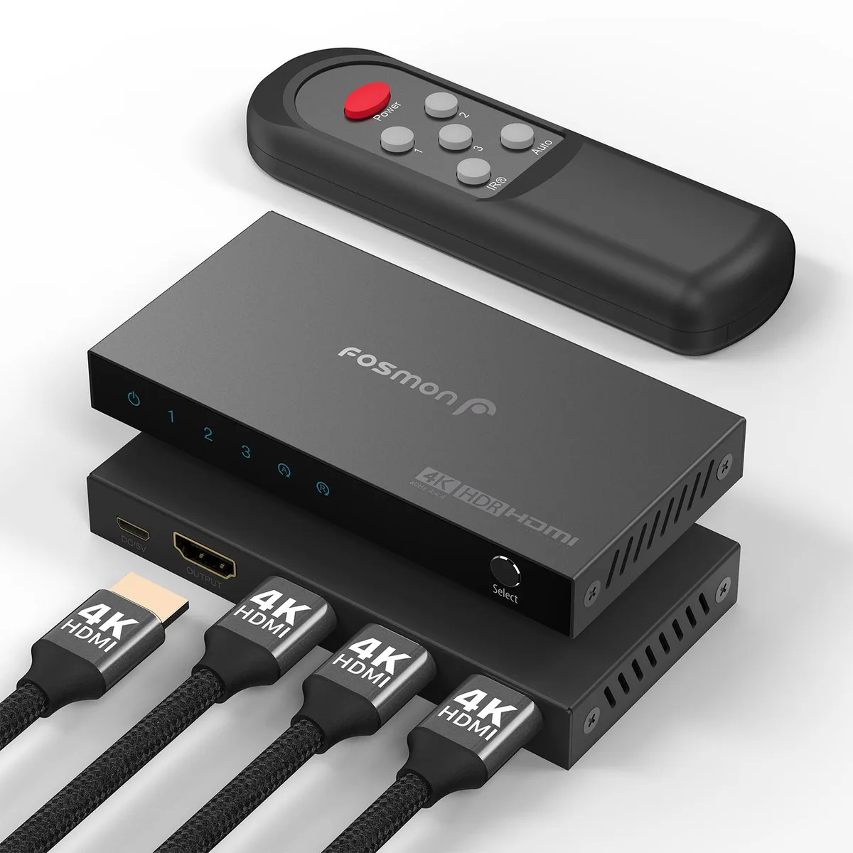 Fosmon Fosmon HD8247FT 3-Port 4K HDMI 2.0 Video Switch — product photo