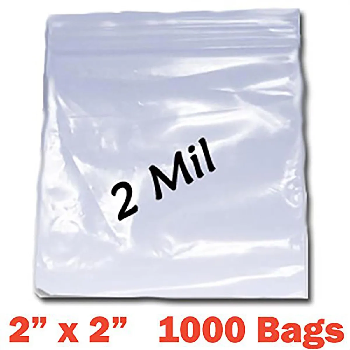 iMBAPrice iMBAPrice 1000 Clear Reclosable Zipper Bags 2x2in accessory — product photo