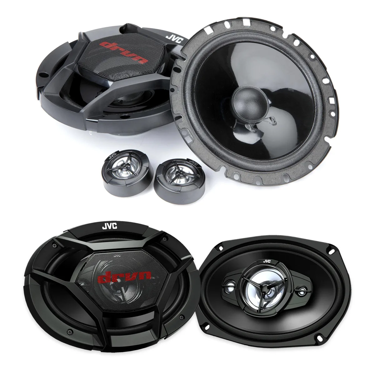 JVC JVC CS-DR1700C 6.75" Component + CS-DR6941 6x9 4-Way Car Speaker Bundle — product photo