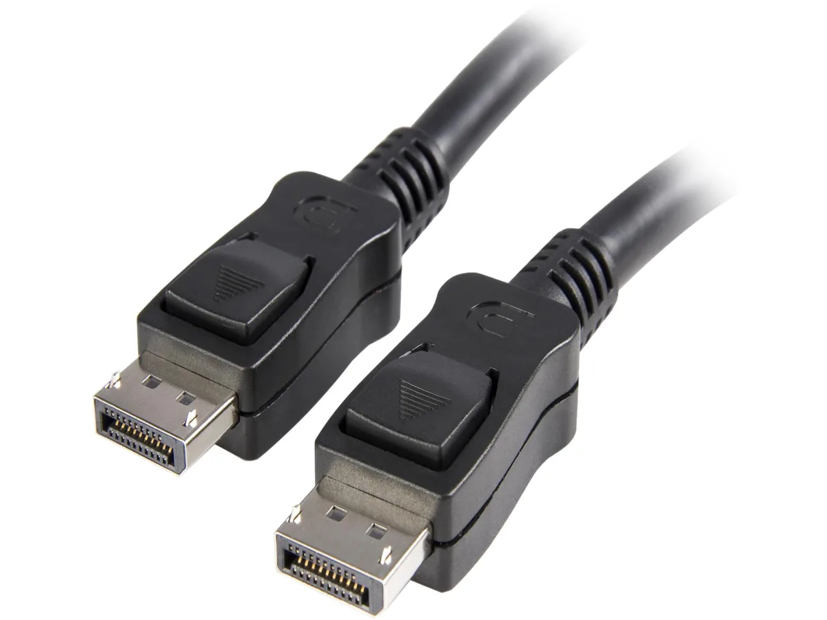 STARTECH STARTECH DISPLPORT1L DisplayPort cable 1 ft latches 4K 60Hz 21.6 Gbps — product photo