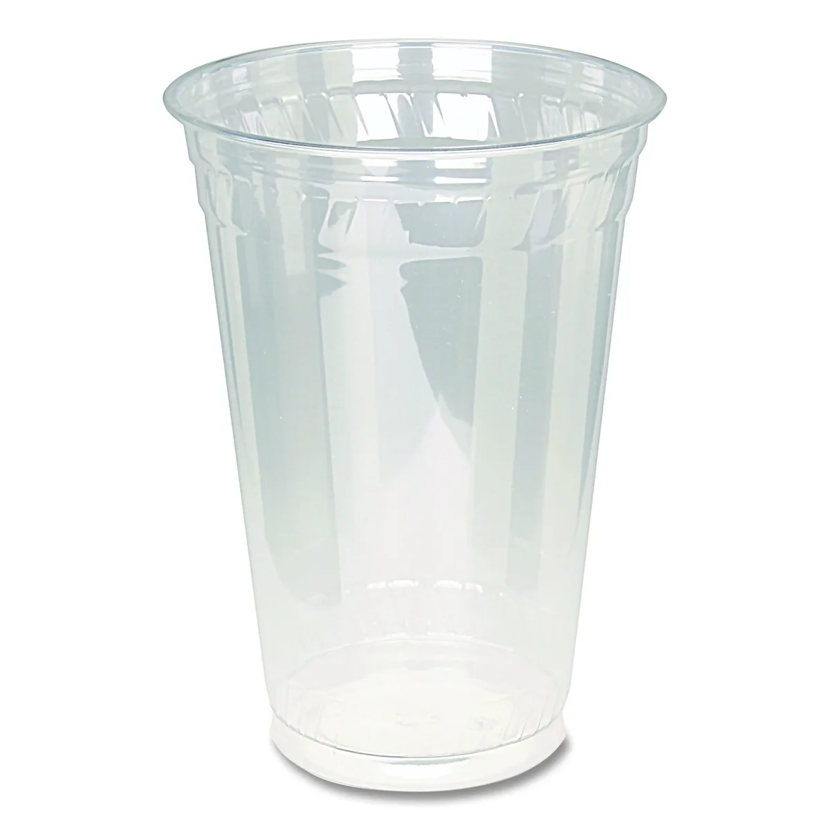 Clear 20 oz PET plastic cold drink cup, 1000 count