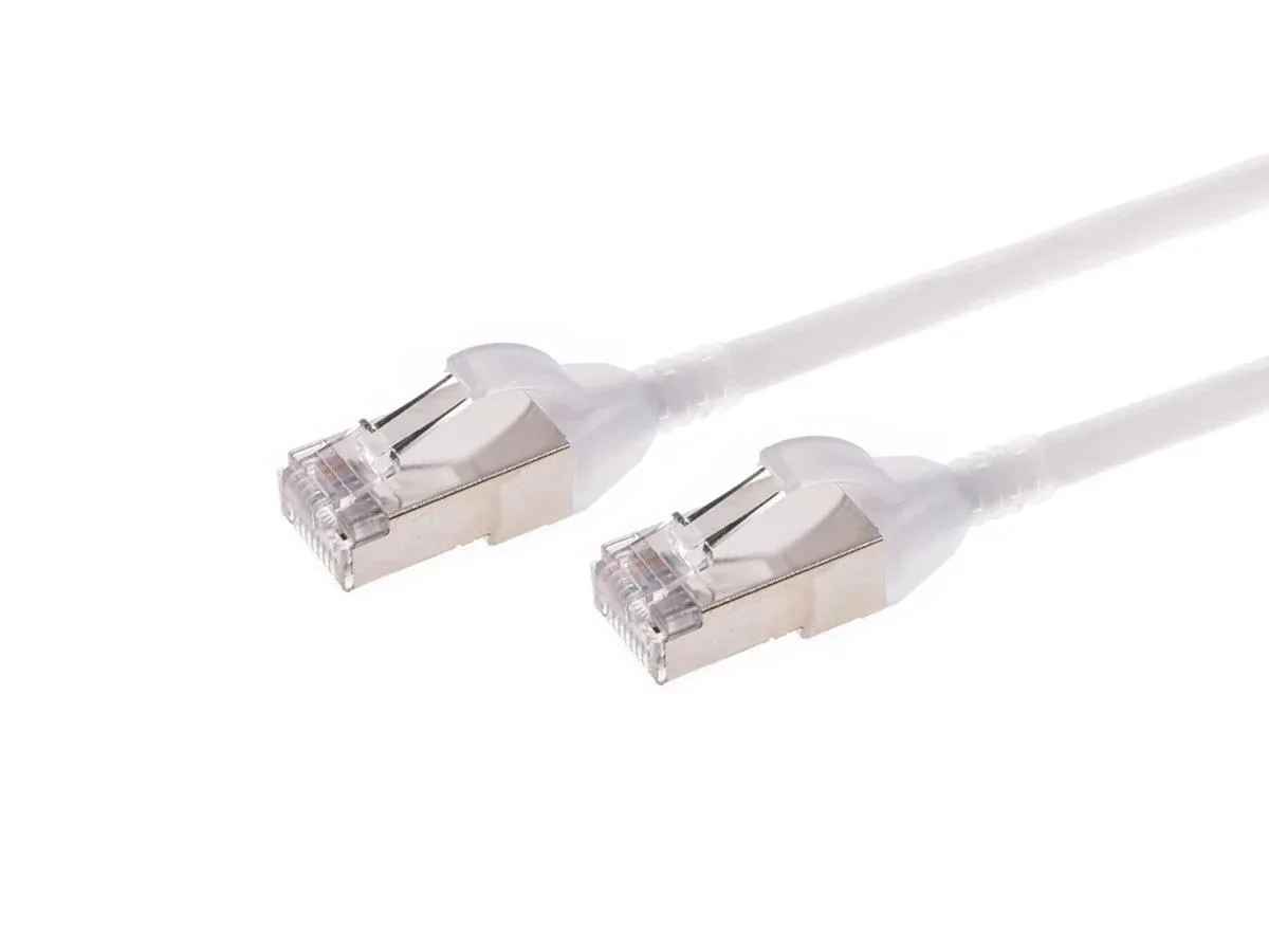 Monoprice Inc. Monoprice 142983 Cat6A Ethernet Patch Cable 10ft White 30AWG .18in SlimRun — product photo