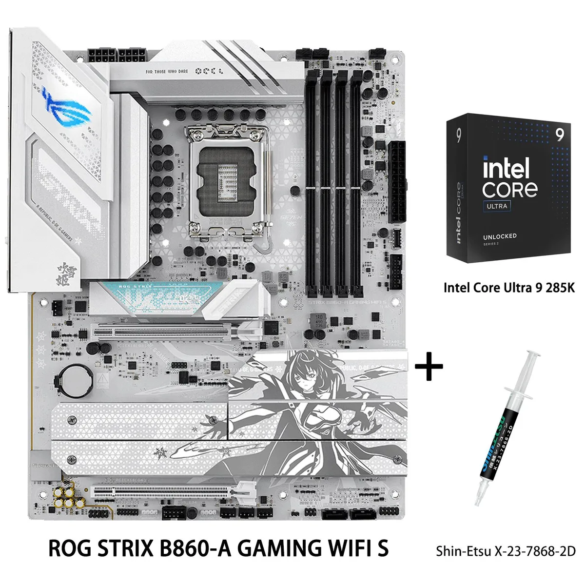 ASUS ASUS ROG STRIX B860-A GAMING WIFI S Intel motherboard & Ultra 9 285K CPU combo — product photo