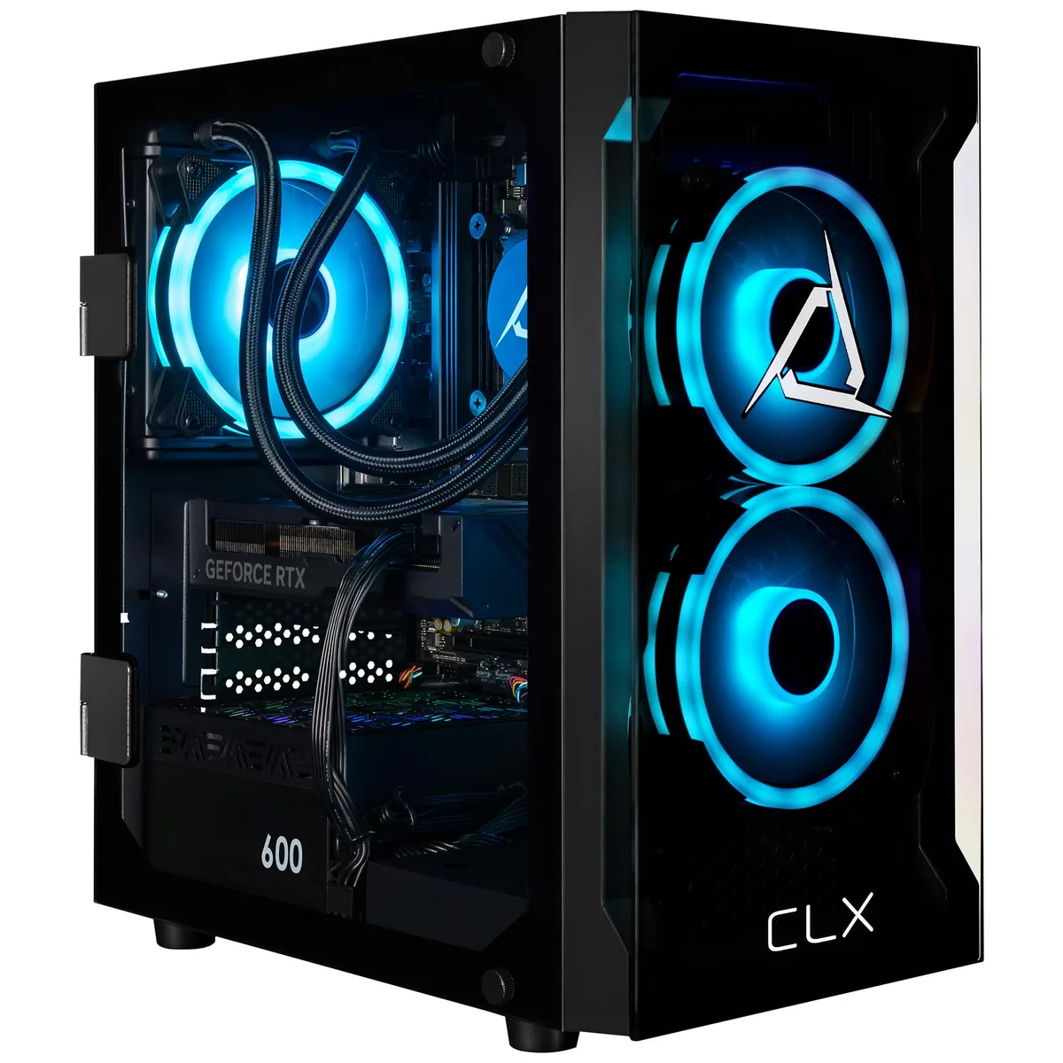 CLX Gaming CLX Gaming TGMSETRTA4708BM gaming PC Ryzen 7 9700X 32GB DDR5 RTX 4070 SUPER 12GB 1TB NVMe — product photo