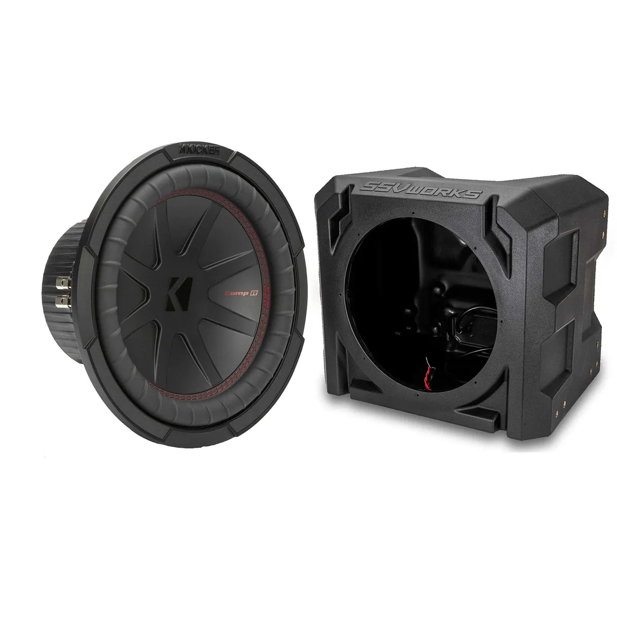 SSV Works SSV Works US-10U 10" Subwoofer Enclosure with 48CWR104 CompR DVC 4-ohm 400W RMS — product photo