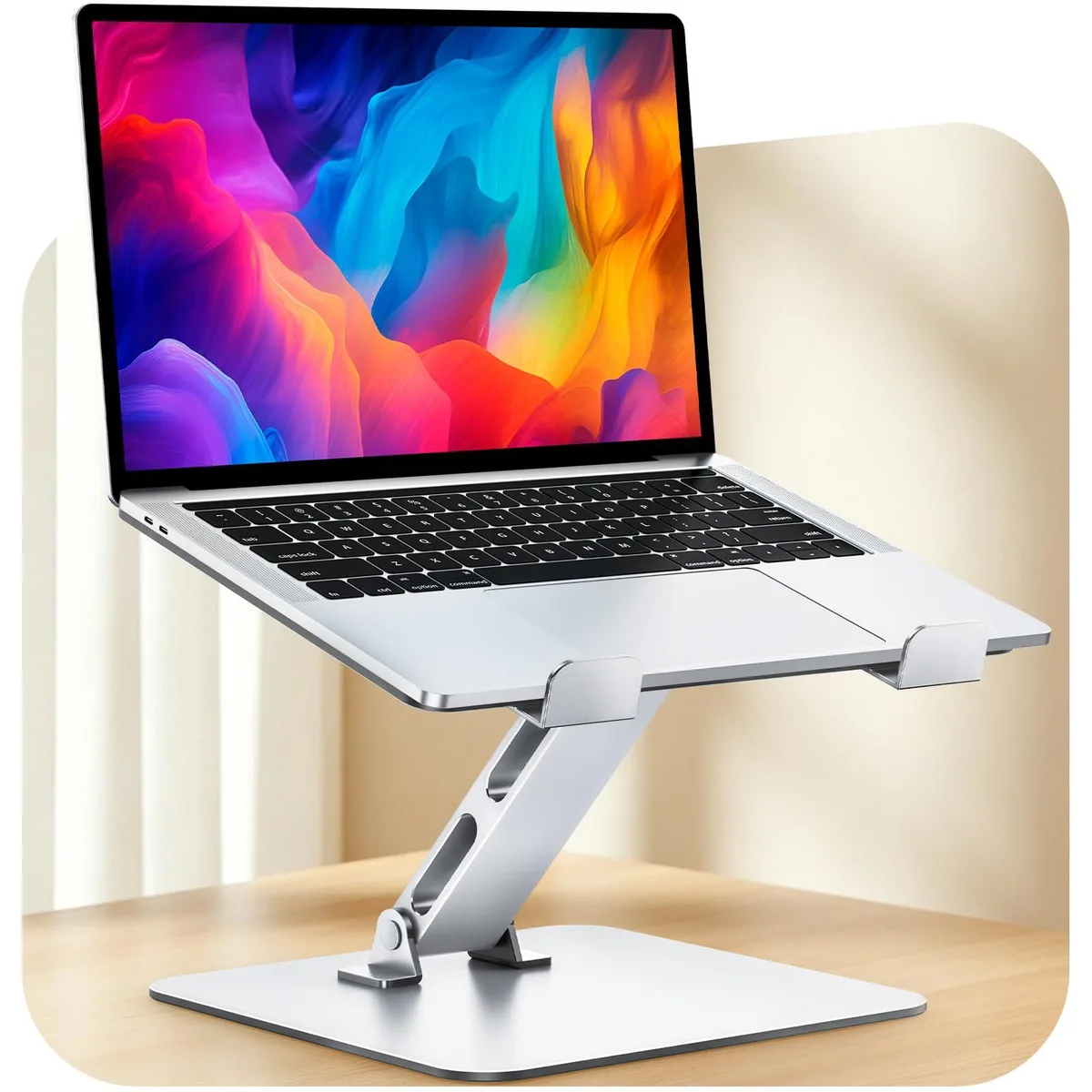 No Sew No Sew B26 Adjustable Aluminum Laptop Stand Silver 10-16 — product photo