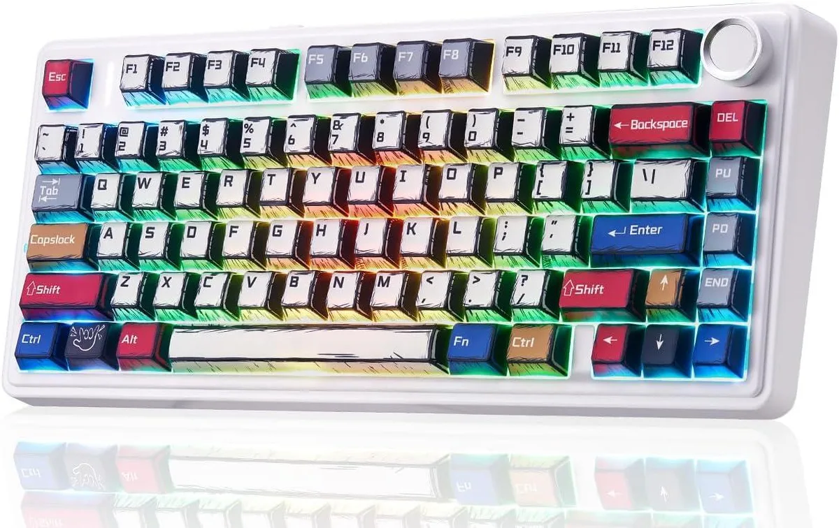 usbroway usbroway F75 75% 81-Key Wireless Mechanical Gaming Keyboard Reaper Switches — product photo