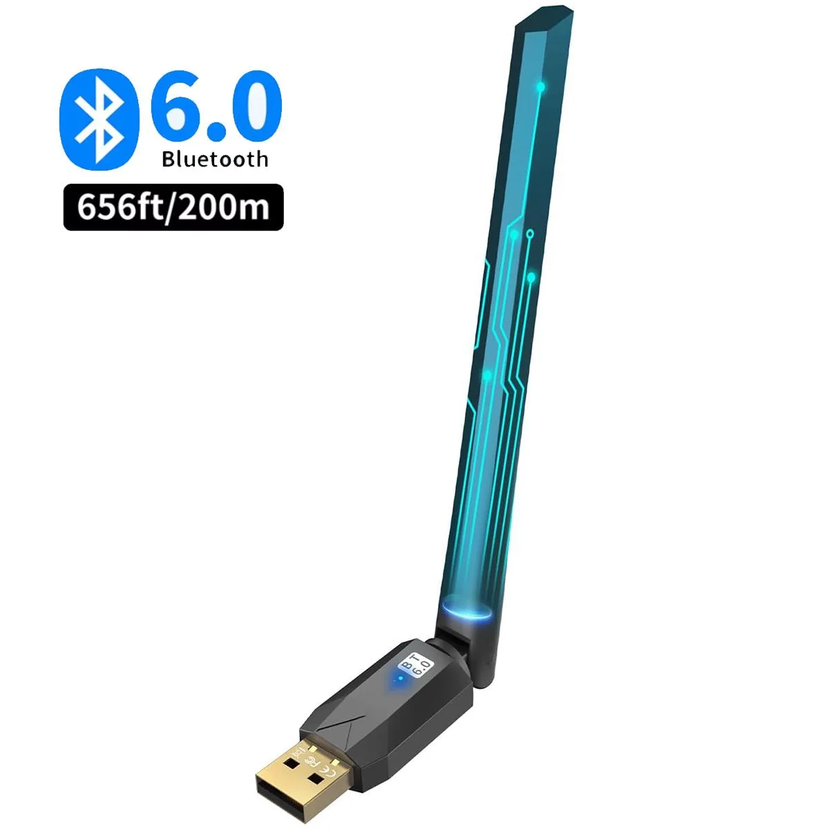 SMA SMA BT609 Bluetooth 6.0 USB Adapter 200M Black — product photo