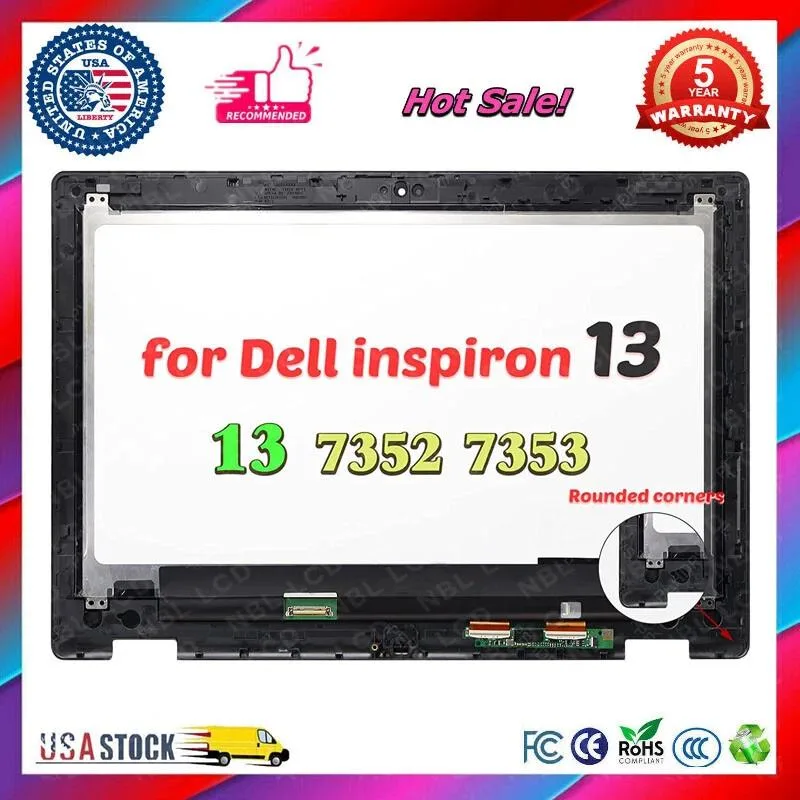 NUOLAISUN NUOLAISUN 13.3 LCD Touch Screen Assembly for DELL Inspiron 13 7352 7353 with Bezel — product photo
