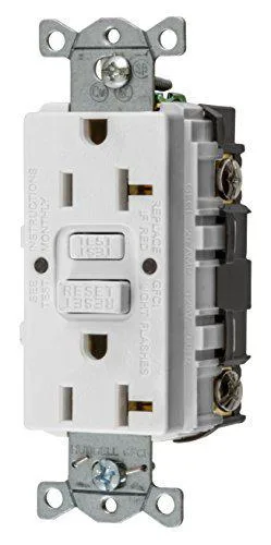 Hubbell Incorporated Hubbell Incorporated GFR20W GFCI Receptacle Duplex 20A 125VAC NEMA 5-20R — product photo