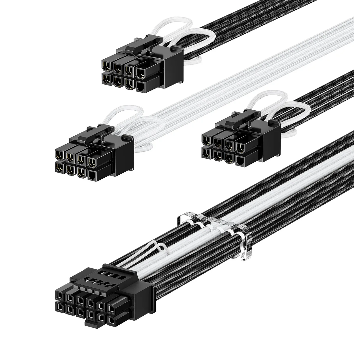 Fasgear FG-16PM03 12VHPWR GPU Power Cable 70cm 16pin to 3x8pin Corsair Thermaltake — product photo