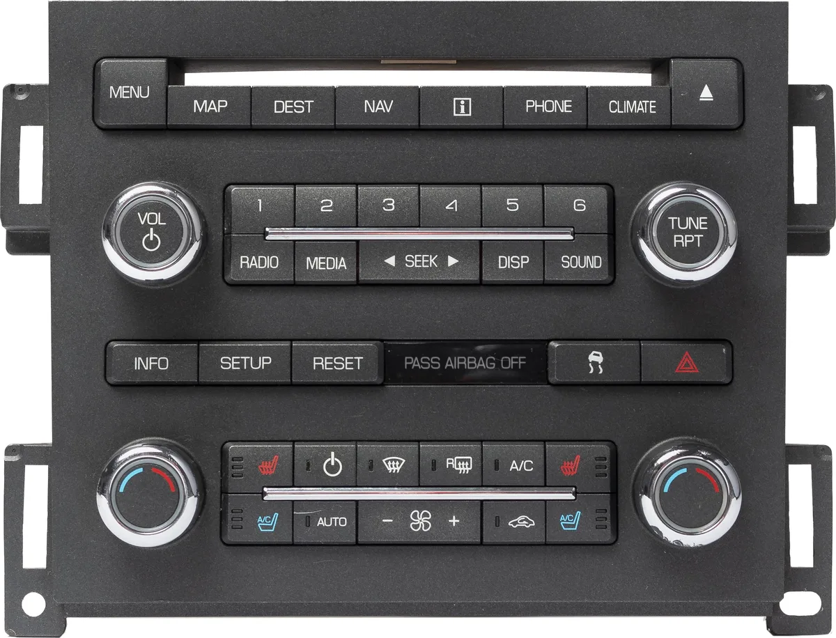 1 Factory Radio 1 Factory Radio 8A5T-18A802-DKW Multimedia Climate Control Panel — product photo