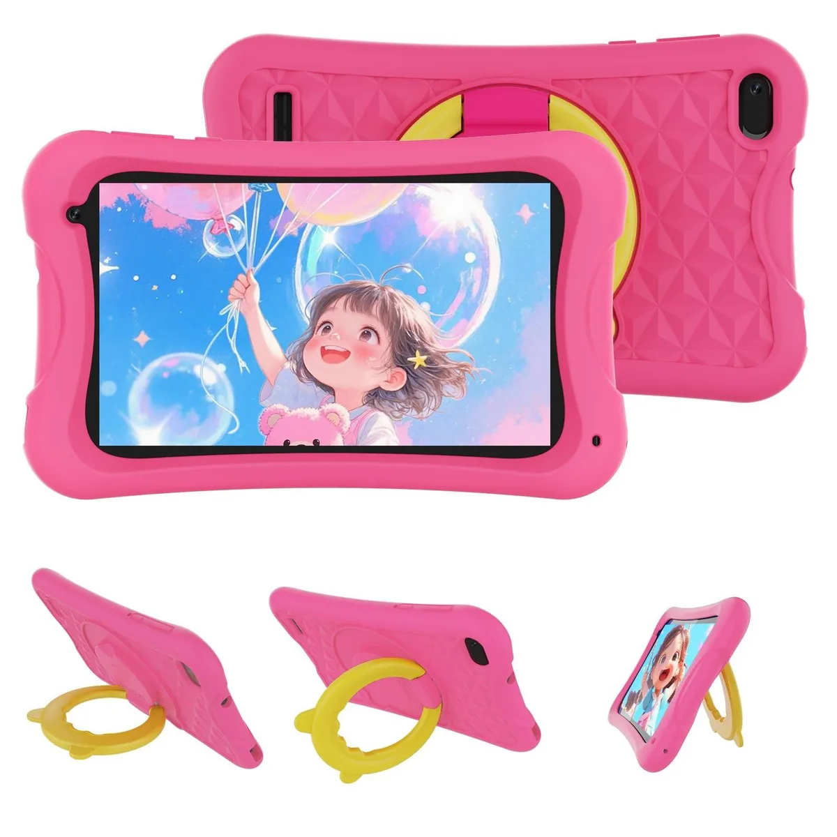 Digiland Digiland 7" Android 13 Kids Tablet 4GB 32GB Pink 2 in 1 accessory — product photo