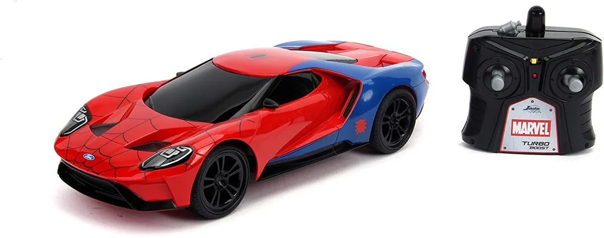 Jada Toys Jada Toys 30760 Marvel Spider-Man 1:16 2017 Ford GT RC action figure — product photo
