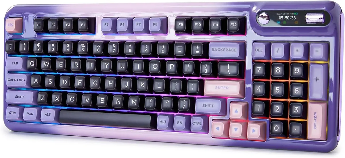 BFKK BFKK Z98 94-Key Hot-Swap Gasket Gaming Keyboard Purple — product photo