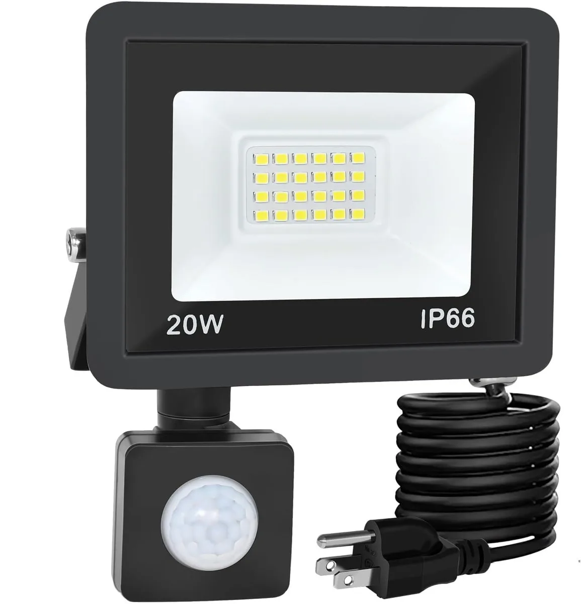  RERBIO 20W Flood Light 6000K IP66 4.9ft Cord — product photo