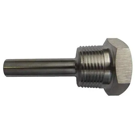 Value Brand Value Brand 24C461 Bimetal Thermowell 316SS 1/2 NPSM 0.26 in Bore — product photo