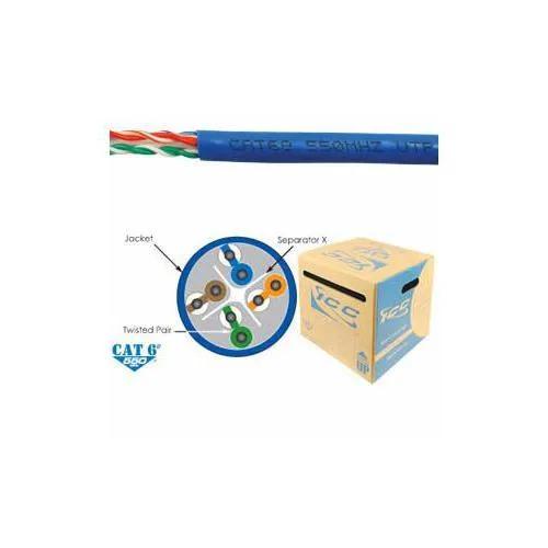 ICC ICC ICCABR6EBL Cat6E CMR PVC Cable Blue 1000ft telephone accessory — product photo