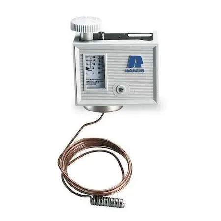 Ranco O10-1416 temperature control box with long capillary bulb, beige finish