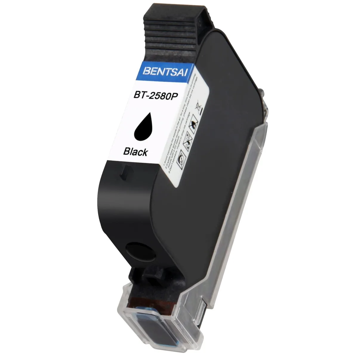 Bentsai Bentsai BT-2580P Black Solvent Quick Dry Ink Cartridge 42mL — product photo