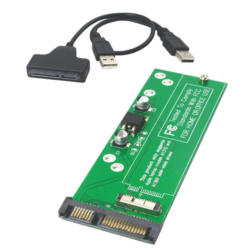 BUCIER BUCIER A1369 18pin to SATA adapter with USB cable — product photo