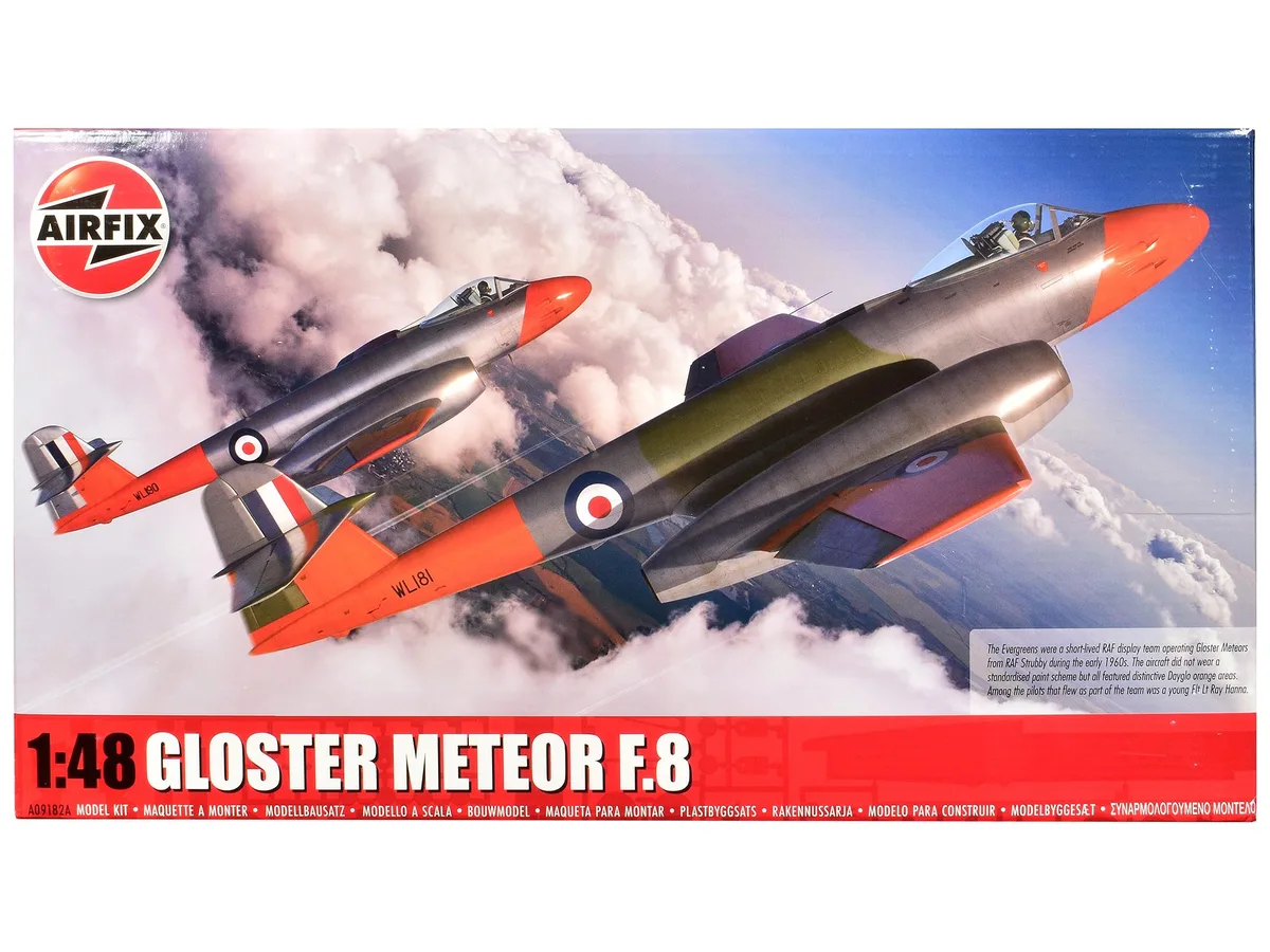 Airfix Airfix Gloster Meteor F.8 Level 3 1/48 Scale 165 Parts Hobby Collectible — product photo