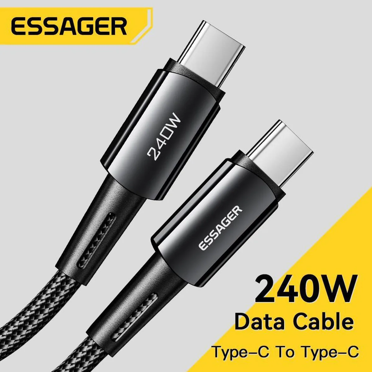 SMUGDESK SMUGDESK 240W USB-C to USB-C Cable 3.3 ft Black — product photo
