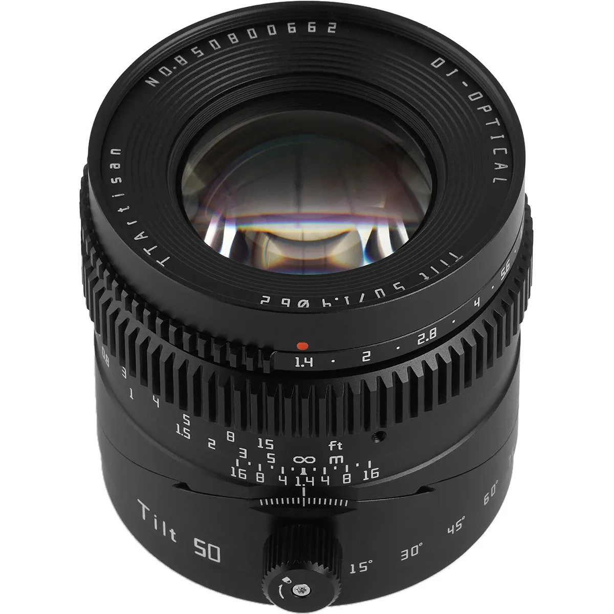 TTARtisan TTARtisan Tilt 50mm f/1.4 camera lens for Sony E — product photo