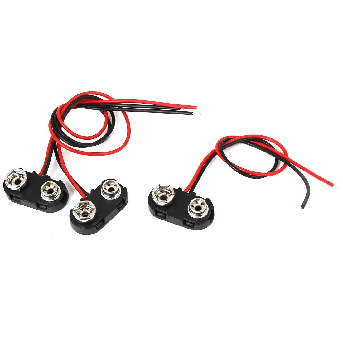 Unique-Bargains Unique-Bargains 9V Battery Clip Connector T Type 15cm 3 Pcs — product photo