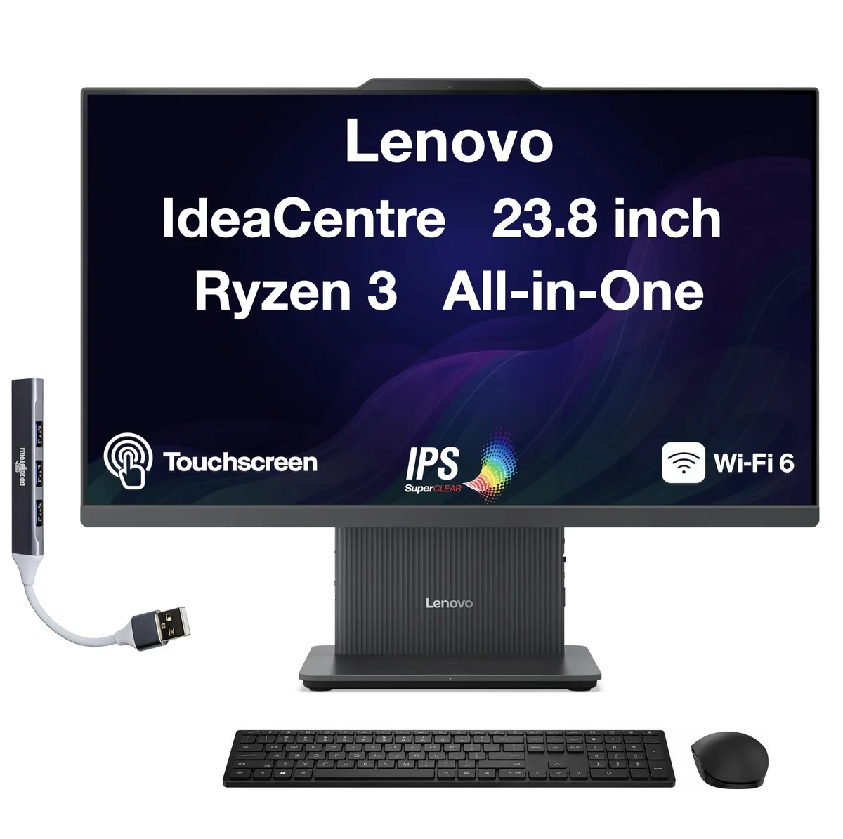 Lenovo Lenovo IdeaCentre 24ARR9 All-in-One PC 23.8" 100Hz Touchscreen Ryzen 3 7335U 16GB DDR5 2TB NVMe — product photo