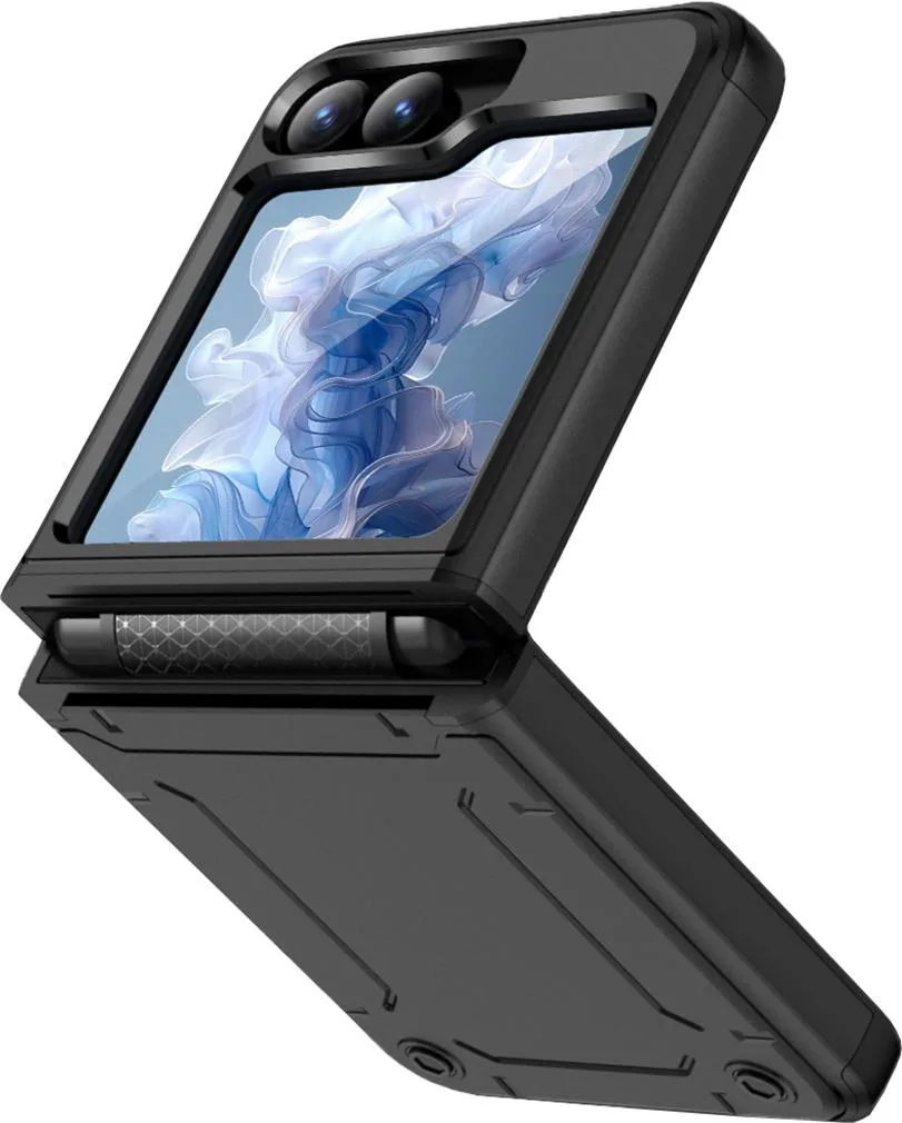Nakedcellphone Nakedcellphone Hybrid Case for Galaxy Z Flip 6 &amp; 7 FE — Matte Black — product photo
