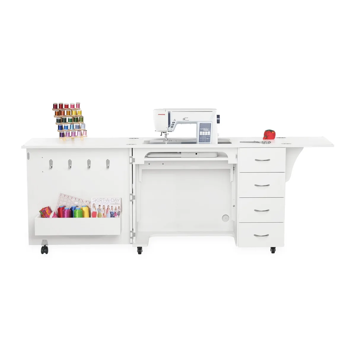 Arrow Sewing Cabinet Arrow Sewing Cabinet Harriet Sewing Cabinet Ash White sewing accessory — product photo