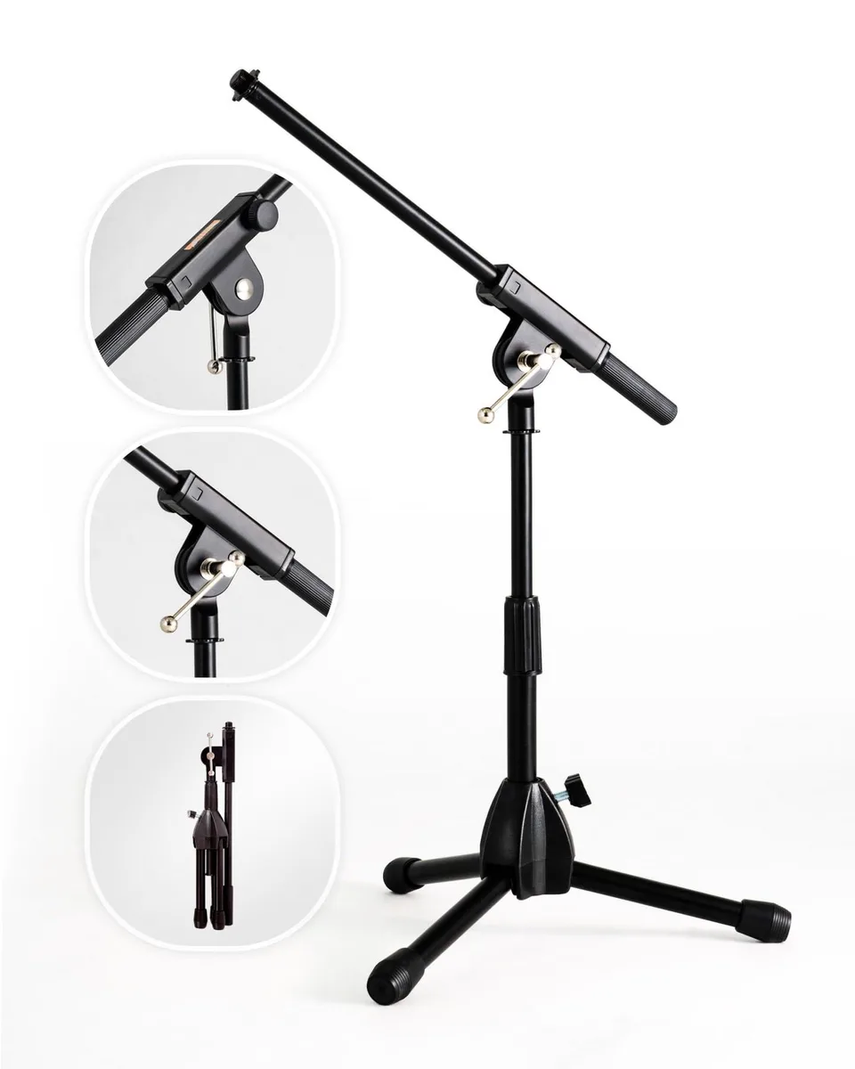 Avid SR610121B Foldable Tripod Mic Boom Stand 9.6-16.9in — product photo