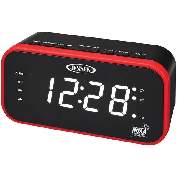 JENSEN JENSEN JEP-150 AM/FM Weather Band Clock Radio — product photo