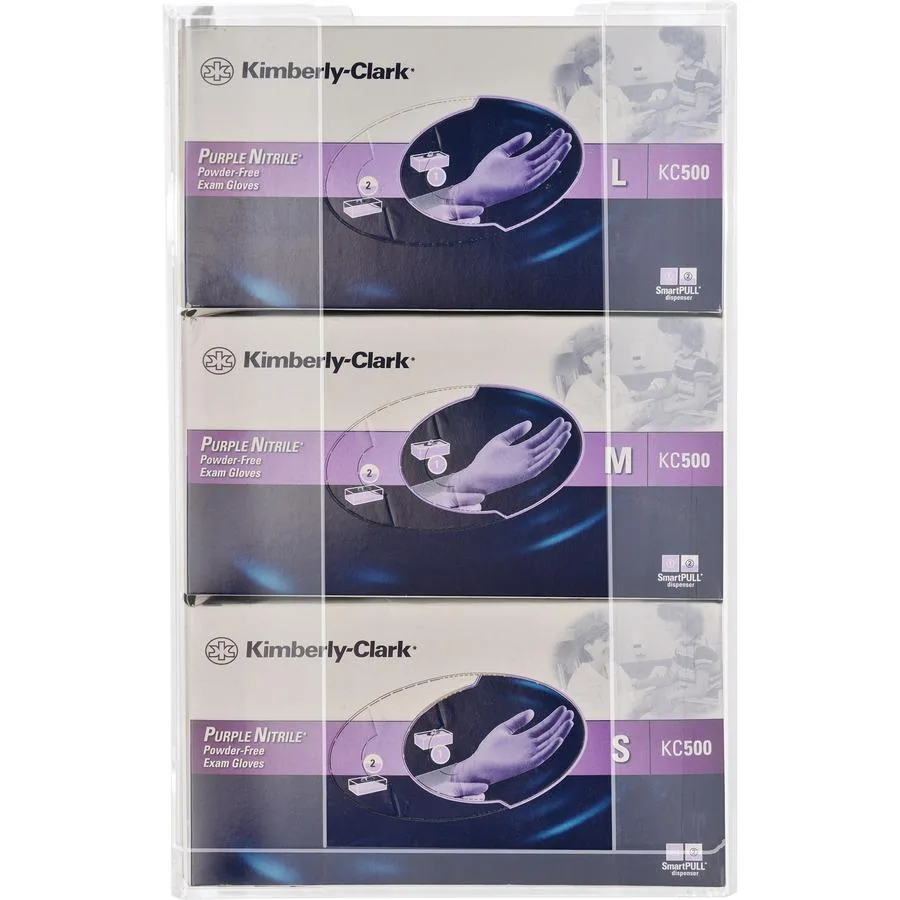 Kantek Kantek AH130 Triple Glove Box Holder 11in x 14in Clear office furniture — product photo