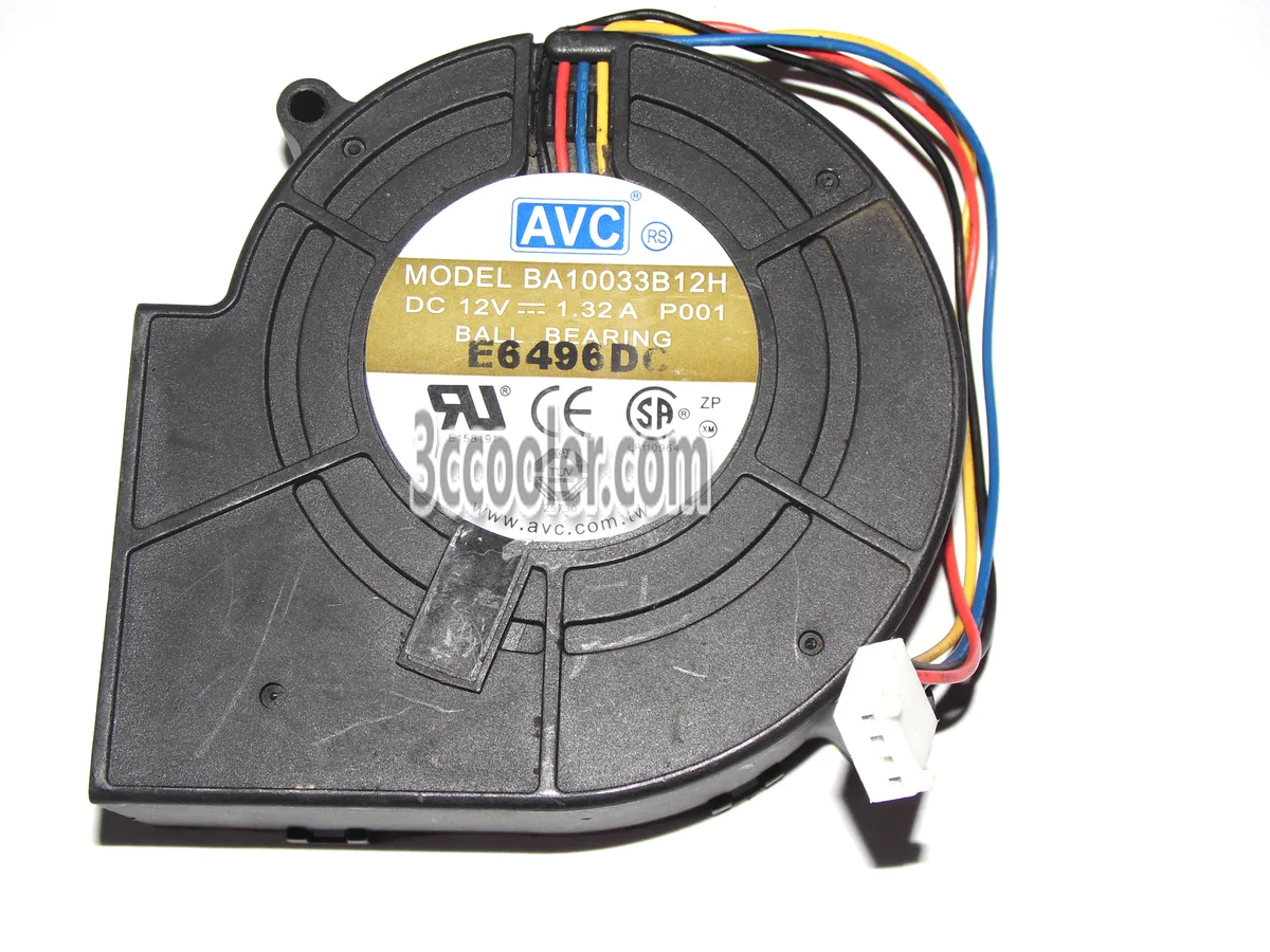 OEM Industries OEM Industries BA10033B12H P001 97x33mm 12V 1.32A 4 Pin PWM Blower CPU cooler — product photo