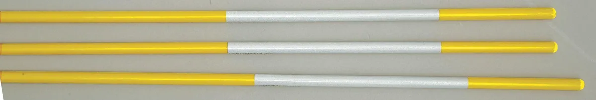 HY-KO HY-KO DM650 Property Markers 4 ft PK12 Yellow traffic safety equipment — product photo