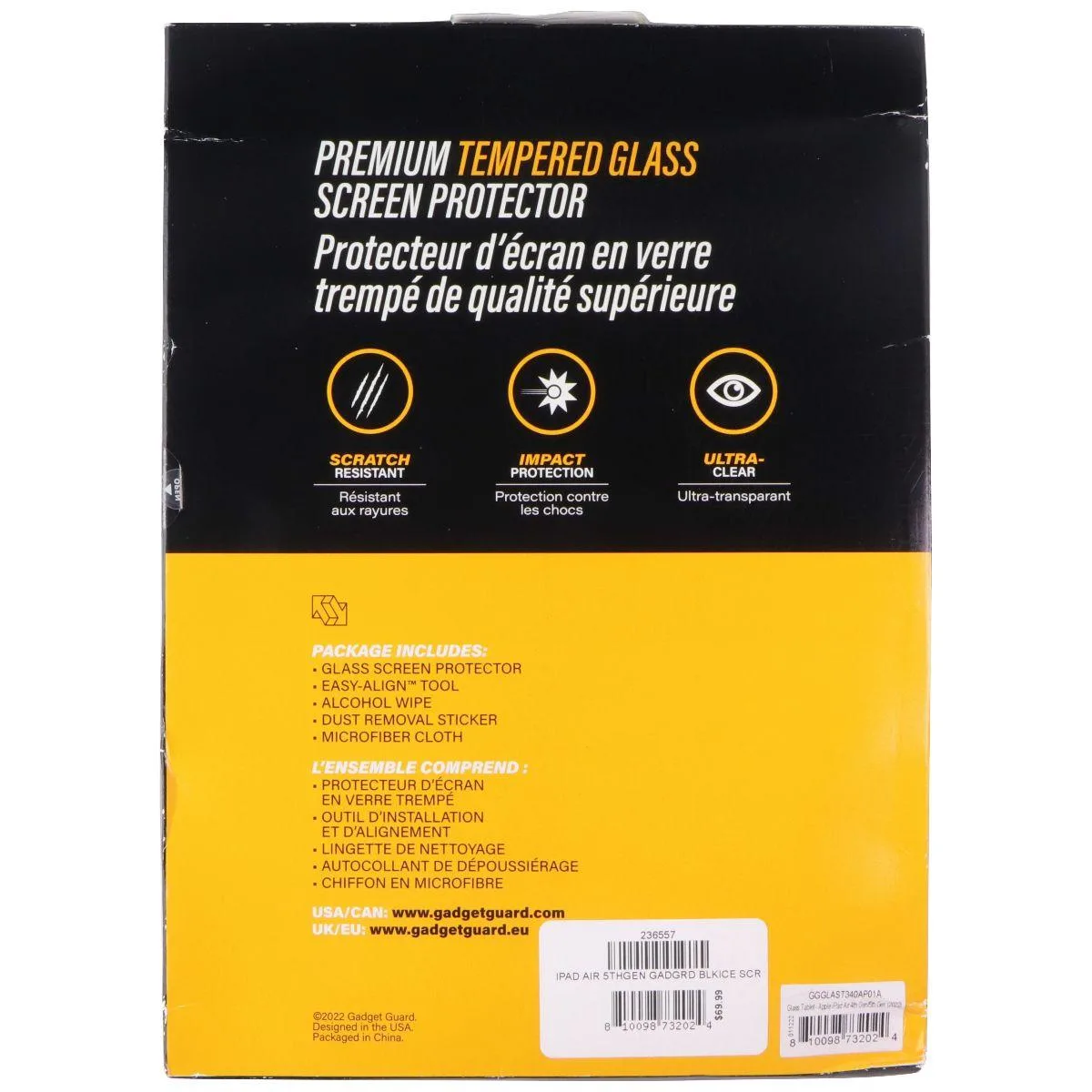 Invisible Gadget Guard Invisible Gadget Guard Glass Screen Protector for Apple iPad Air 4th/5th Gen 2022 10.9 in — product photo