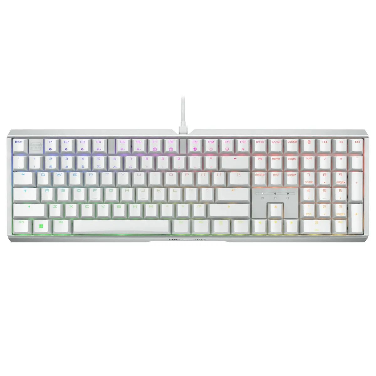 Cherry Cherry MX 3.1 Wired RGB White Tea Switch 108 Keys Mechanical Gaming Keyboard — product photo