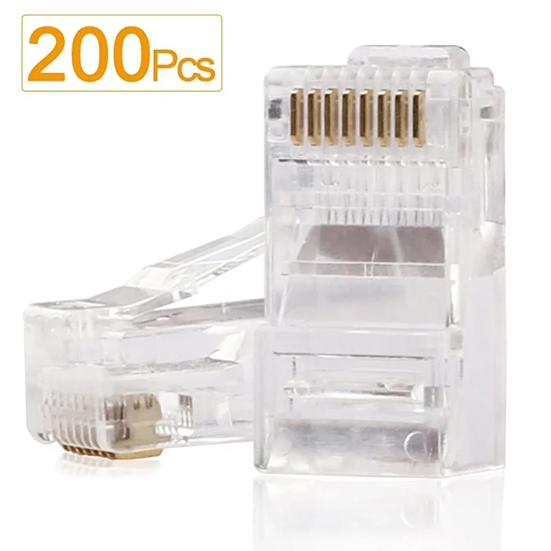Pietro Alessandro Pietro Alessandro RJ45 Connectors 200Pcs Cat6 Cat5e Cat5 Pro Sound — product photo